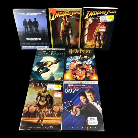 7 DVD movies All In Sleeves Indiana Jones DVD Collection & More - Picture 1 of 2